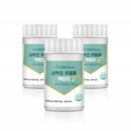Charm goods 3 packs of 60 tablets of 30 herb extract pills 60 herb complex tablets / 삼백초 추출물 환 삼백초 복합정 60정 3통