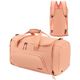 LOEUO 100% Waterproof Travel Garment Duffle Bags Combo Carry On for Women Men, Mens 3 In 1 Convertible Garment Bags for Travel with Shoe Compartment, High Capacity Folding Suit Bag Travel