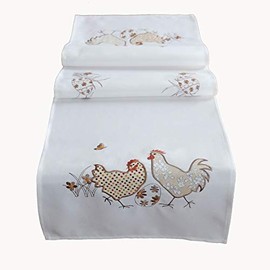 Raebel Placemats, Table Runner, Chickens, Various Sizes, ECU/Colourful, Size: Tablecloth 85 x 85 cm