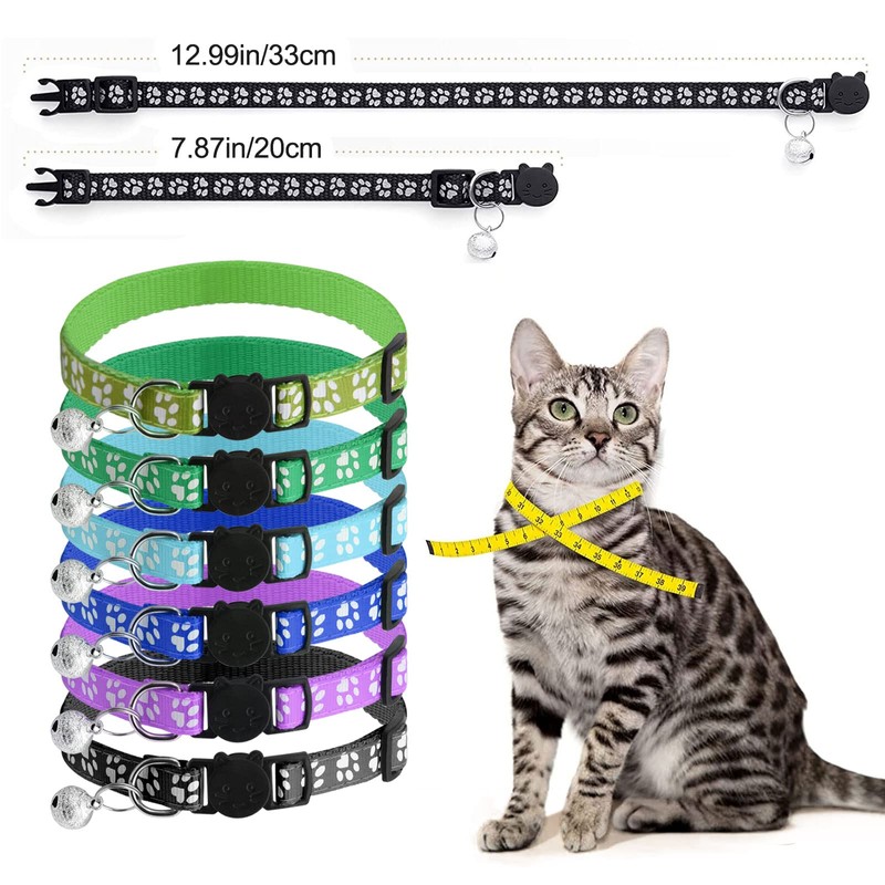 onebarleycorn Cat Collar, Cat Collars with Safety Clasp, Cat Collars