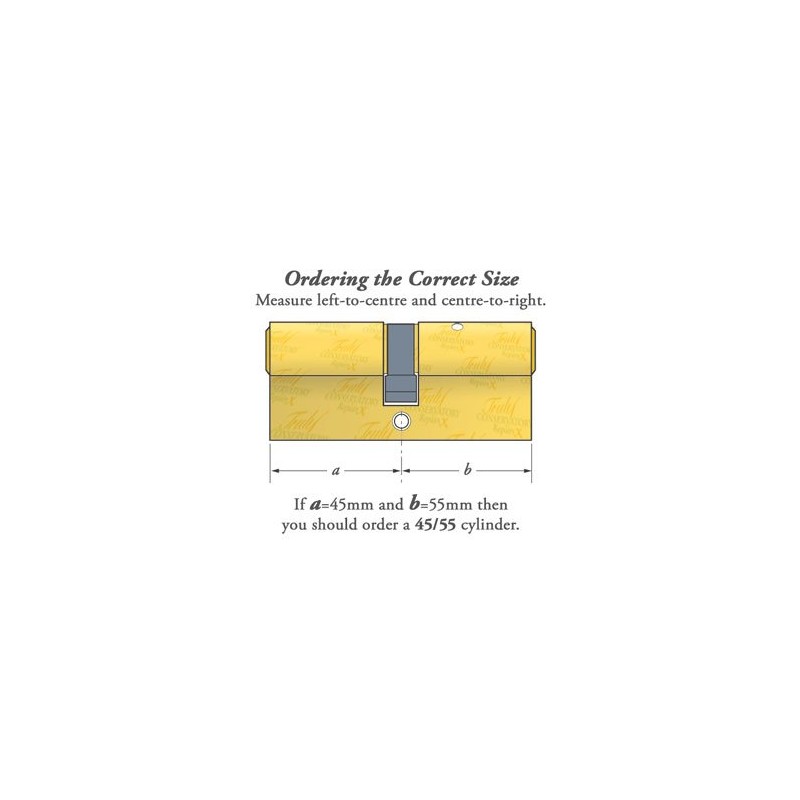 Yale Anti-Bump Euro Cylinder Polished Brass 35/40 (75mm Overall) Lock