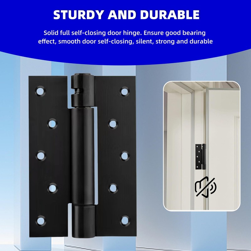 6-inch Heavy-Duty self-Closing Door with Adjustable Spring Hinge