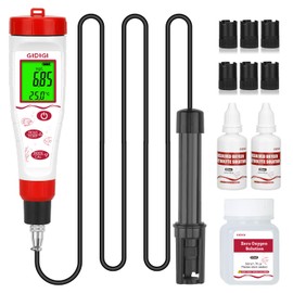 Misuratore digitale per ossigeno disciolto, GIDIGI Tester per ossigeno disciolto con ATC, misuratore DO con cavo sonda DO lungo 3 metri, kit di test per ossigeno disciolto per acquari, stagni