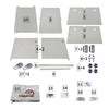 CNRAQR Aluminum Battery Box Relocation Kit Universal RV/Trailer Battery Box
