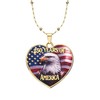 Melix Home America 250 Merchandise American Eagle Flag Necklace Patriotic