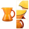 Yellow Glass Coffee Carafe 300Ml, Mini Coffee Server Kettle for