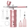 Airbrush Kit with Compressor Portable Airbrush Kit 48PSI High-Pressure Non-Clogging