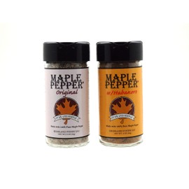 Sweet Heat Set - Habanero Maple Pepper® and Original Maple Pepper® - Made in Vermont from Pure Maple Syrup