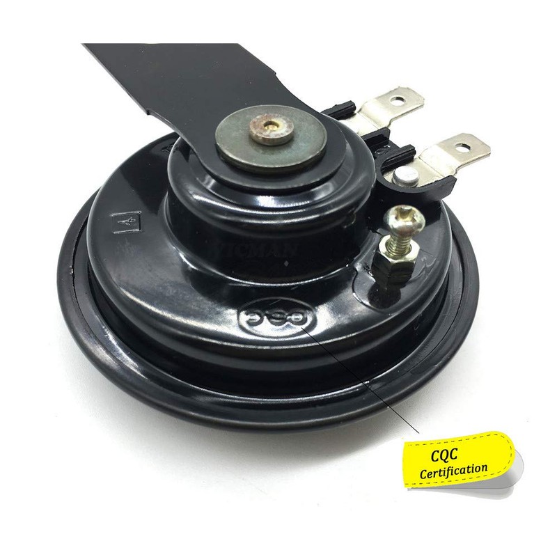 VRWEARE Universal Motorcycle Electric Horns Waterproof Round Loud Speaker 12V