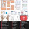 Vriexsd Mini First Aid Kit 150Pcs Waterproof Hard Shell Medical