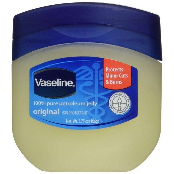 Vaseline 100% Pure Petroleum Jelly Skin Protectant 3.75 oz (Pack of 8)
