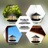 QZLOHOM Wild Bird Feeder, Large Capacity Hanging Bird Feeder with