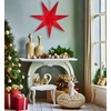 BRUBAKER 60 cm Paper Christmas Star for Hanging - Window
