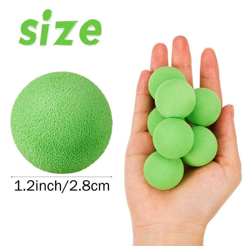 Frienda 24 Pieces Refill Balls Soft Green Foam Balls Refills
