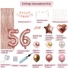 56th Birthday Decorations For Women, Happy Birthday Banners Party Decor