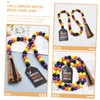 FELTECHELECTR Wooden Beaded Garland Beaded Hanging Ornament Blood Bag Drink