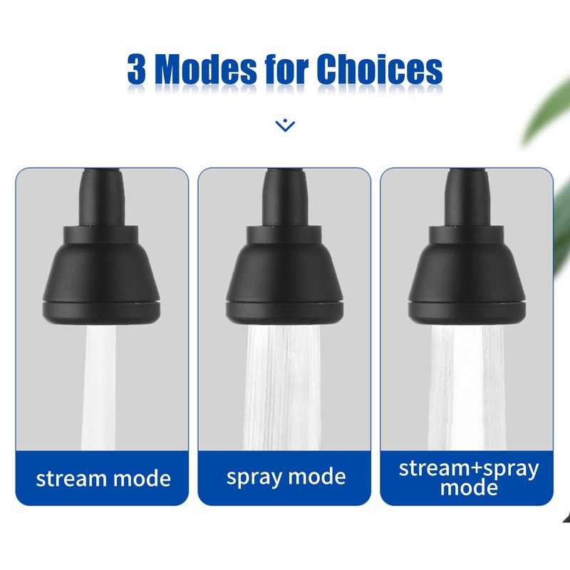 WSADZXC77 360° Rotating Tap Head Extension Splashproof Kitchen Tap Sprayer