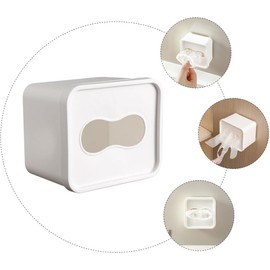 Porta Bolsas de Basura Tapa y Diseño Cuadrado Grande, Caja de Almacenamiento Multifunción para Cocina y Baño, Dispensador de Guantes Desechables y Bolsas de Basura