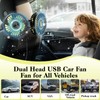 Dicross Backseat Fan for Car Backseat, Car Headrest Fan for