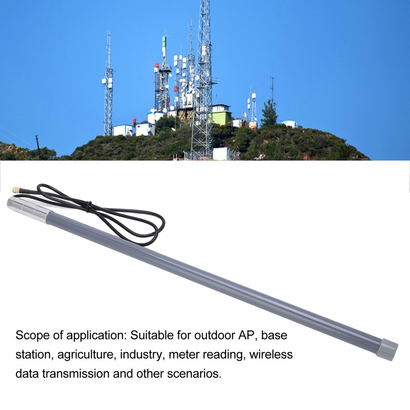 Radio Antenna Omnidirectional 6DBi Waterproof Copper PVC Material Wide Signal