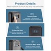 Puroma Security Key Lock Box, 4-Digit Combination Waterproof Lock Box