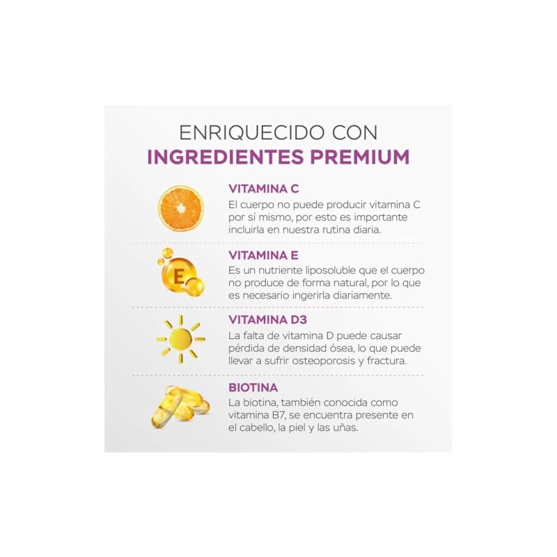 Pack Colágeno Hidrolizado Cápsulas Vitaminas Biotina Fortalece Articulaciones Cabello Uñas