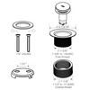 Black Bathtub Drain Tip Toe Tub Conversion Kit Assembly,Wellup Tub