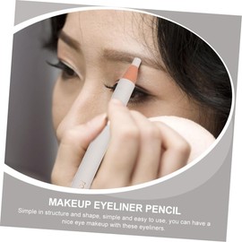Healeved White Eyebrow Pencil 4PCS Waterproof Eyeliner Makeup Tool for Girls Easy to Use Smudge-proof Cosmetic Eye Line Pen