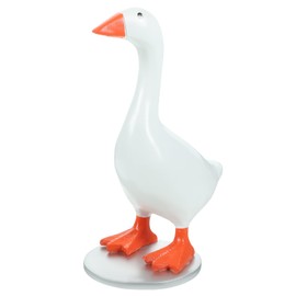 Gadpiparty Magnetic Statue Key Holder Magnetic Goose Statue Resin Goose Key Holder Sculpture Desk White Goose Ornament Funny Key Magnet Holder for Glasses Keys Housewarming White