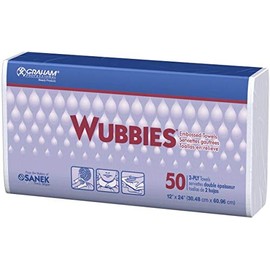 Graham Wubbies Towels 50/Pk (Pack of 4)