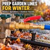 Brass RV Winterizing Blowout Adapter with Shutoff Valve, 1/4 Inch