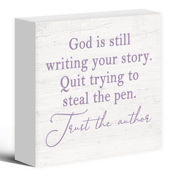 Luipk God Is Still Writing Your Story, Wood Box Sign