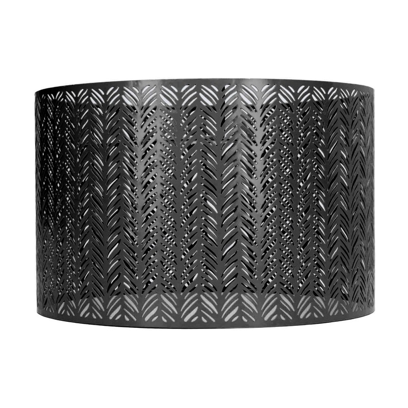 Drum Lamp Shade E27 E14 Clip Fir Leaf Shape Hollow