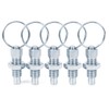 POFET 5pcs Stainless Steel Non Lock-Out Indexing Plunger with Pull