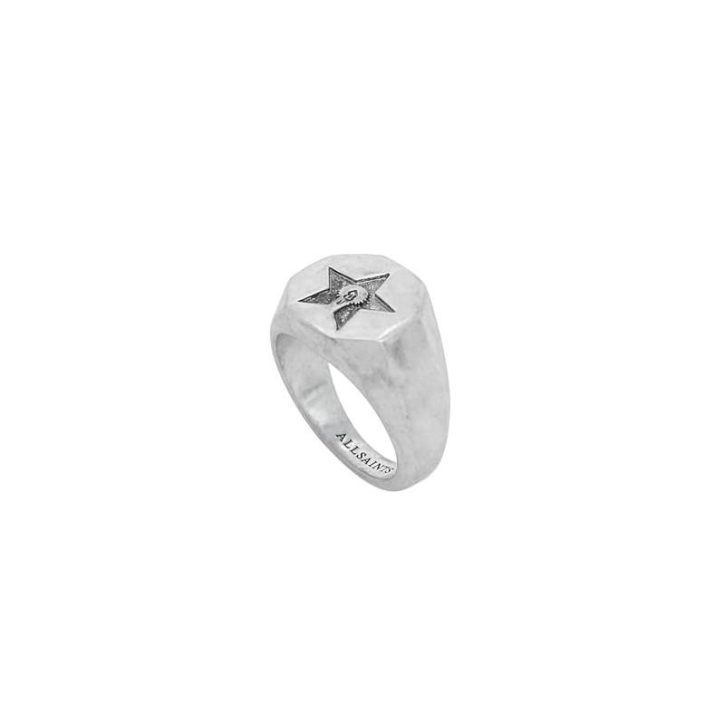 AllSaints Men's Star Signet Ring