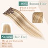Benehair Clip-in Hair Extensions - Real Human Remy Hair, Double