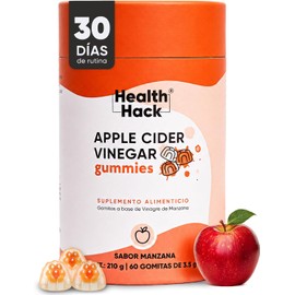 Vinagre de Manzana 60 Gomitas con Berberina para Adulto Sin Azúcar h2Hack