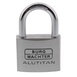 Burg Wächter 770 Aluminium Titanium Padlock, 50 mm, 1 Piece 105021885