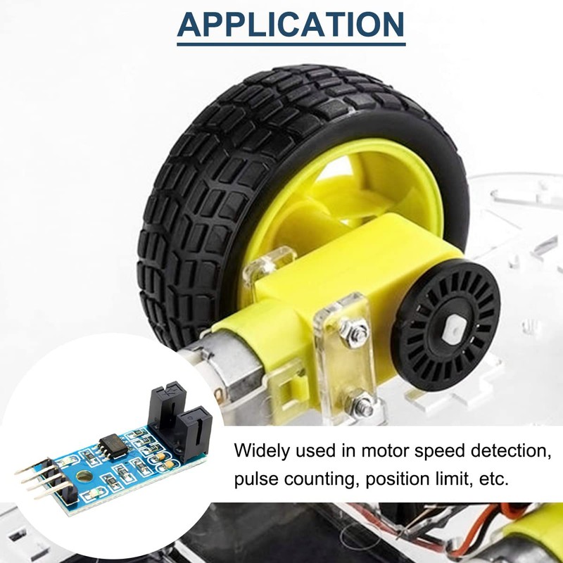 DAOKAI 5pcs Robot ir Infrared Slotted Optical Optocoupler Speed Measurement