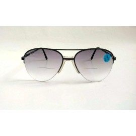 by De'Vons Optics Inc. Est. Since 1983 NWT Vintage 90's Aviator Metal Bi-Focal Reading Sunglasses +1.25 (S. Black)