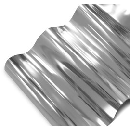 VViViD Silver Mirror Chrome Cast Vinyl Wrap Self-Adhesive Film Air-Release Bubble and Air Free 3mil (1ft x 5ft)