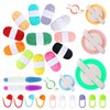 Pompom Maker Kit 6 Pom, 12 Pcs Handmade Pom Pom