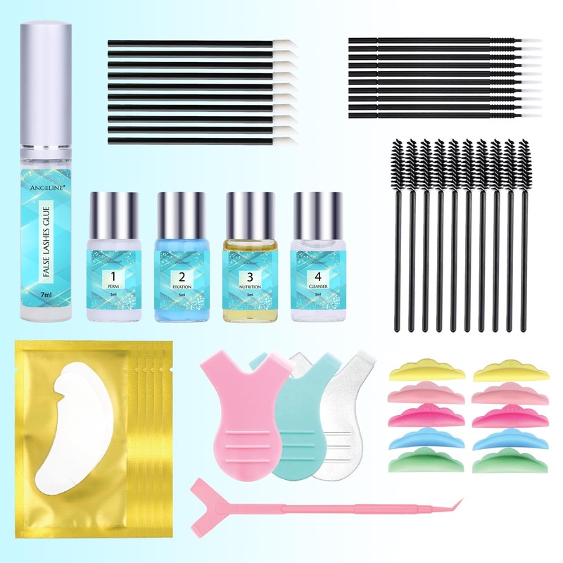 Lash Lift Kit, Eyelash Perm Kit, Semi-Permanent Eyelash Lift Kit,