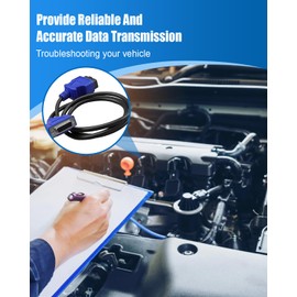 HUFEWU 493113 16 Pin OBD2 Cable USB Link 2 & 3 J1962 Vehicles Fit for Ford GM Dodge Volvo Mack Isuzu and Hino