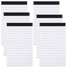 FangBoJie Hopton Notepad Small A7 Blank Writing Pad, 50 Sheets per Pad, Notes To Do Lists Pad for Work, Study, Office, School, Household, Pack of 6
