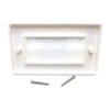 MainCore UK Standard Faceplate Gang White Brush for Cables Exit/Wall