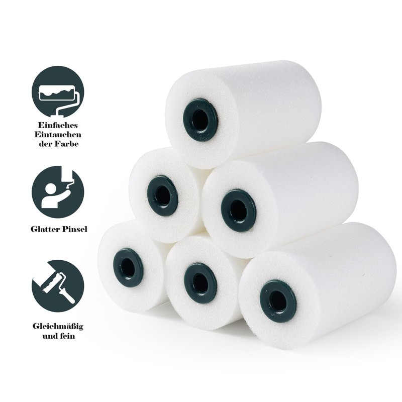 Mini Foam Paint Roller, 5 cm Foam Paint Roller, Mister