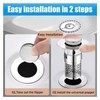 2 PCS Bathroom Sink Drain Stopper Bathroom Sink Strainer Hair