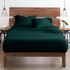 Giza Cotton Sheet RV Short Queen - 1000-Thread-Count Giza-Egyptian-My-Sheets-Pillow 100% Egypt Grown Long Staple Giza Cotton Soft Sheets, 10-Inch Deep Pockets 4-PC 1000TC Sheet Set- Teal Blue