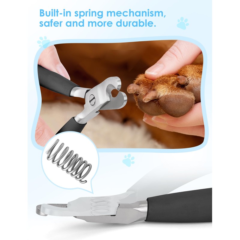 Heavy Duty Dog Nail Clippers -【Cuts Thick Nails Like Butter】【Upgraded